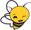 abeille qui sourit